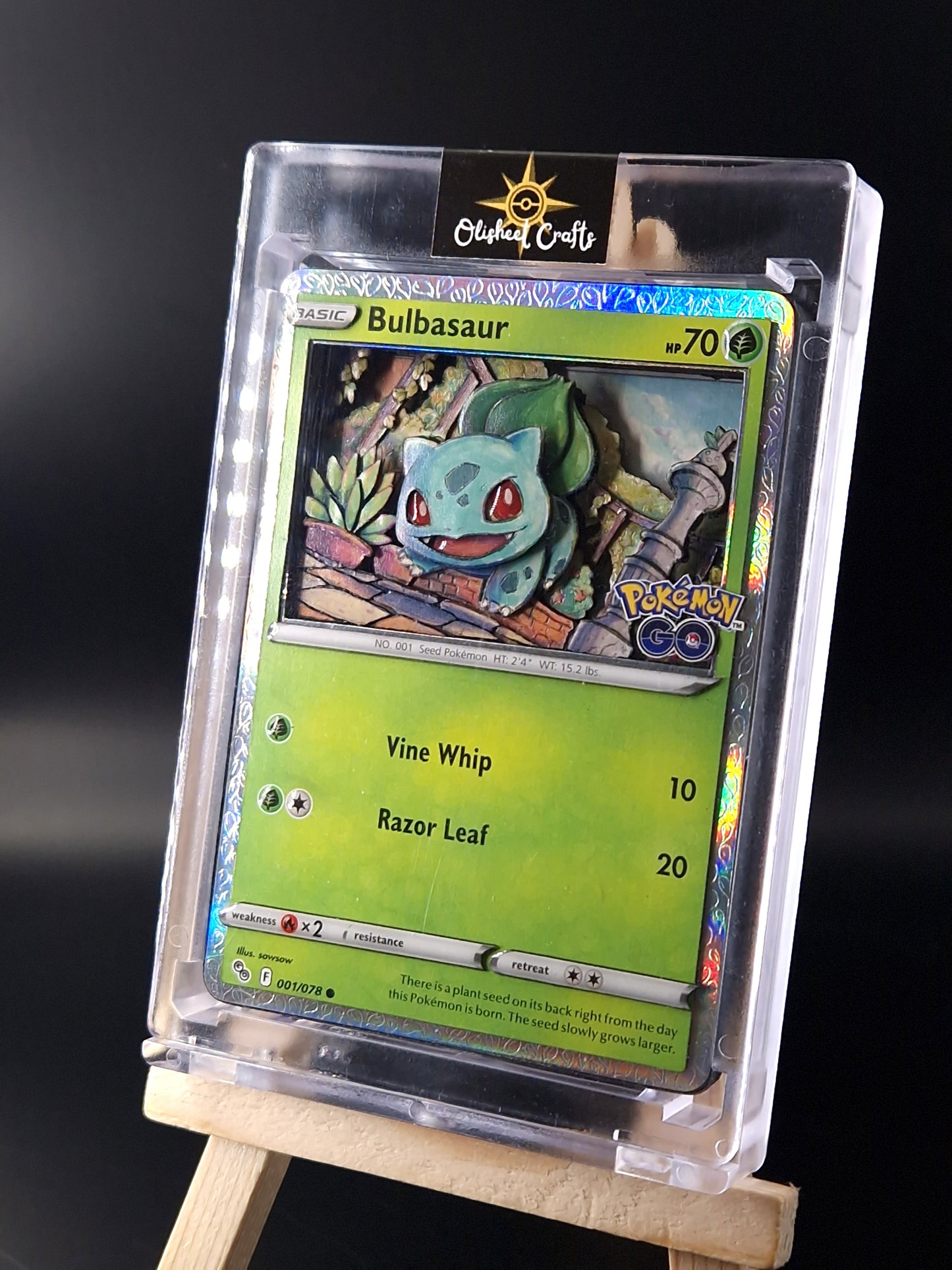 Bulbizarre, Shadowbox fait main