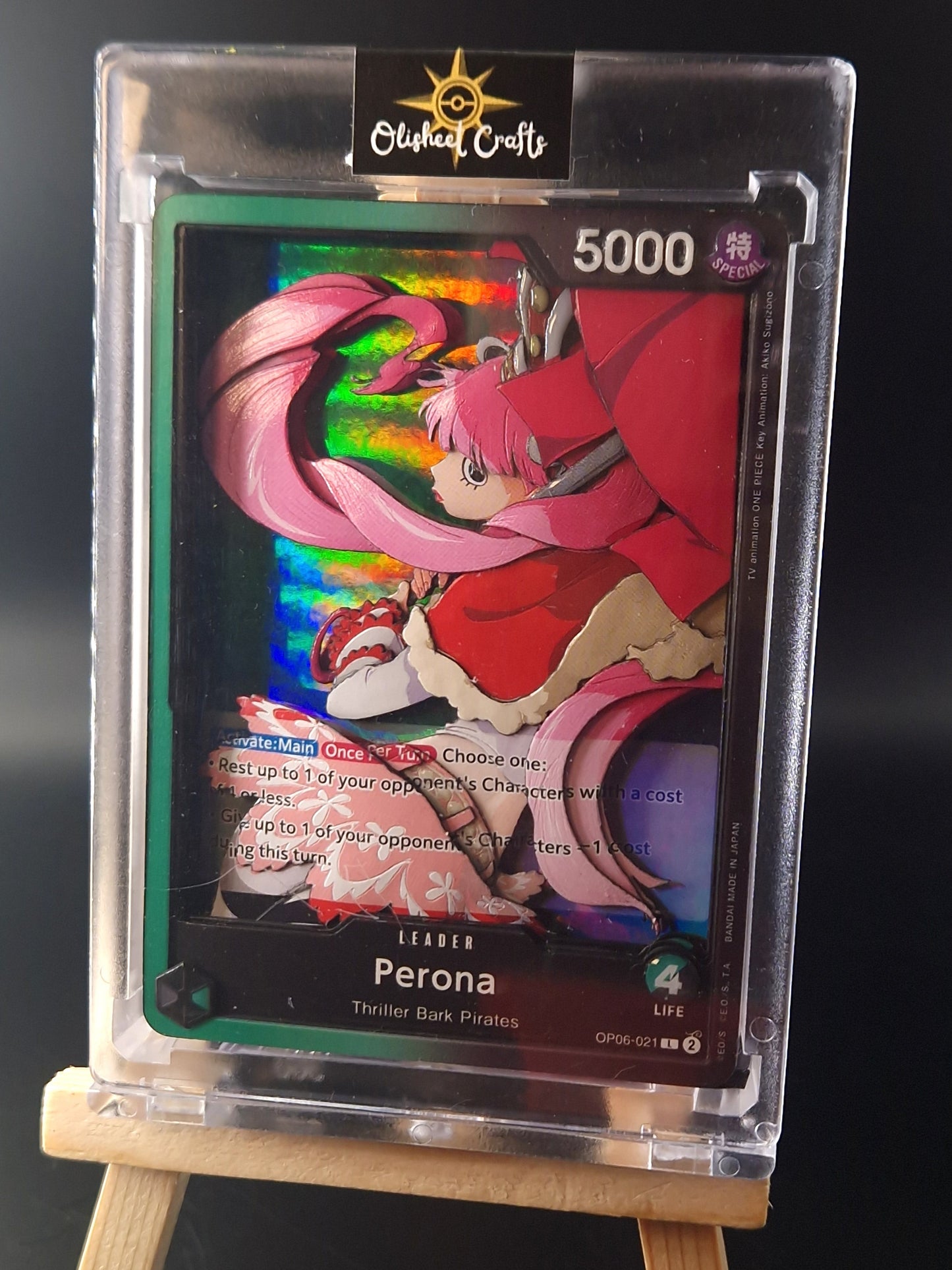 Perona (OP06-021) Shadowbox fait main