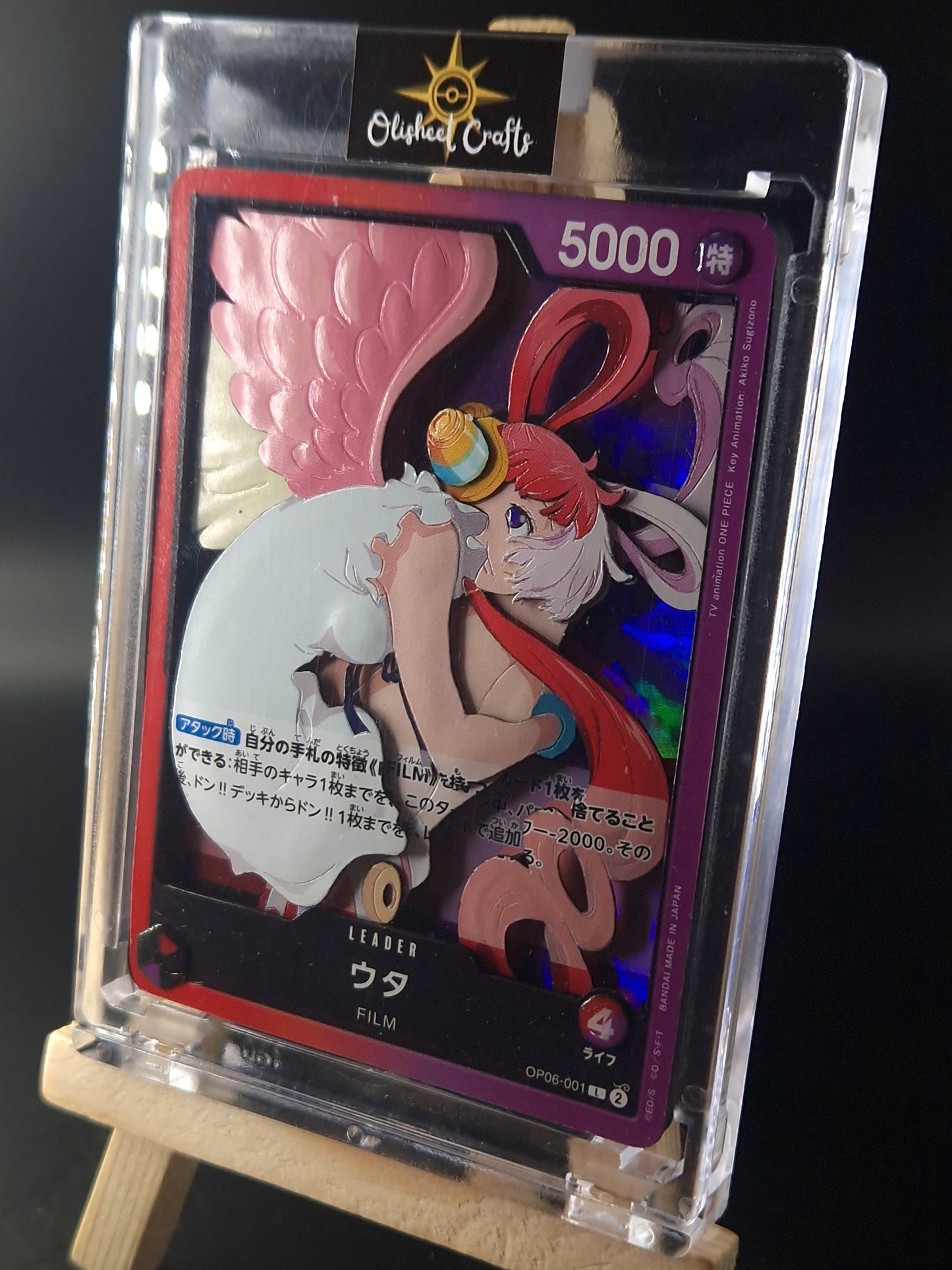 Uta (OP06-001) Shadowbox fait main