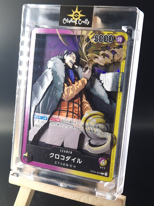 Crocodile (OP04-058) Shadowbox fait main