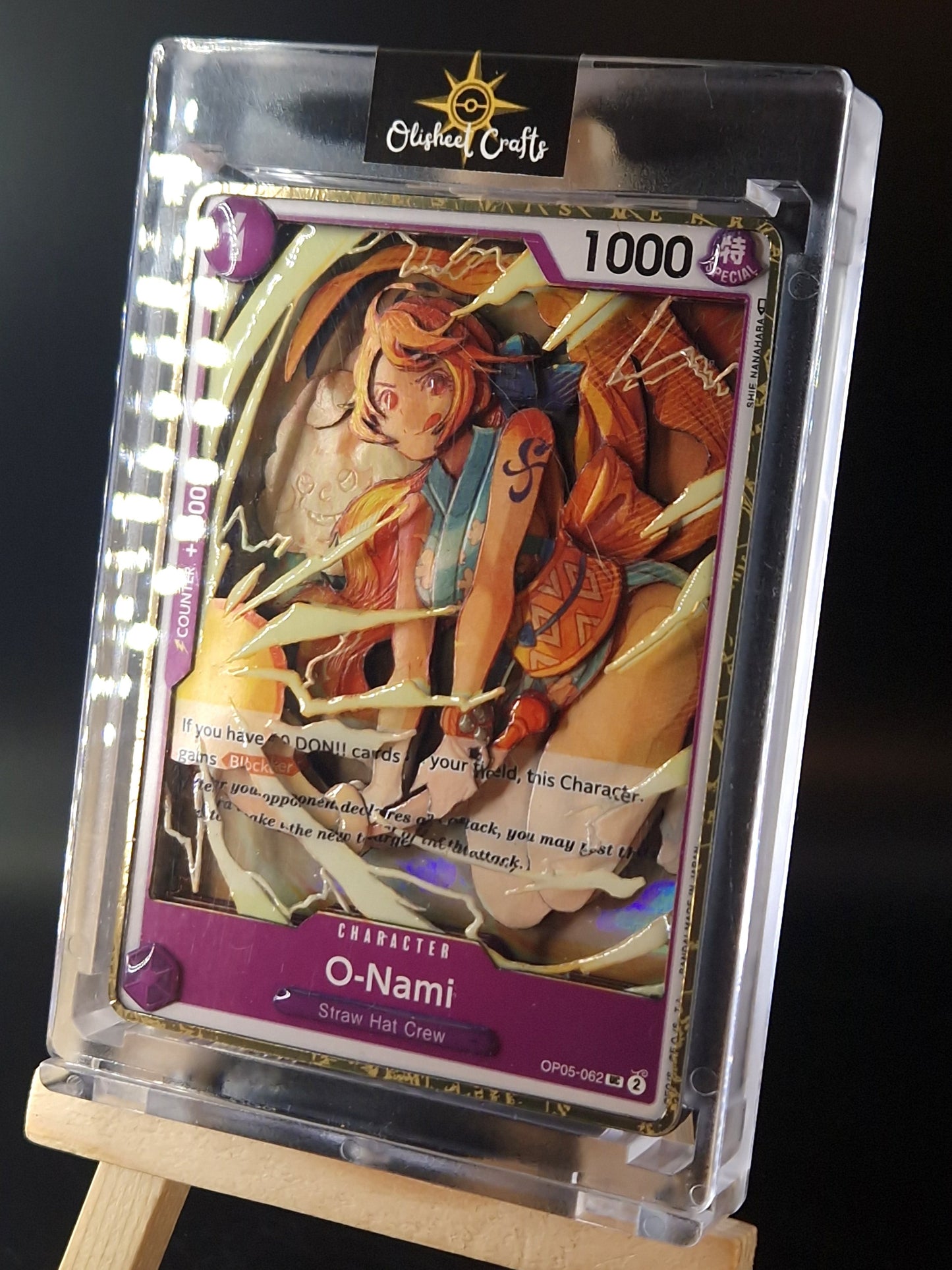 O-Nami (OP05-062), Shadowbox fait main