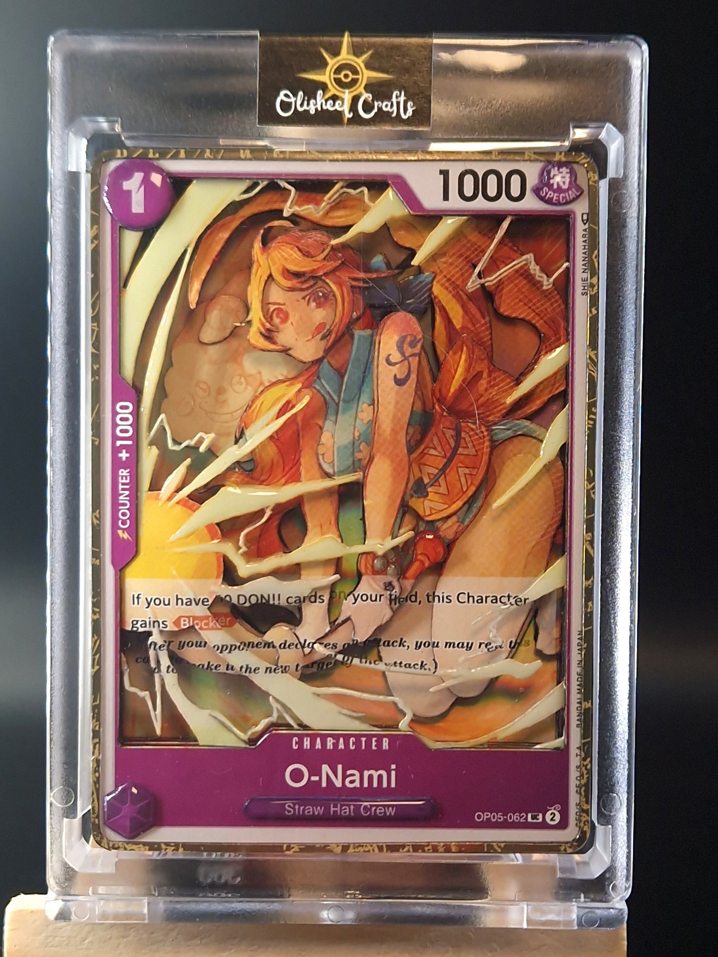 O-Nami (OP05-062), Shadowbox fait main