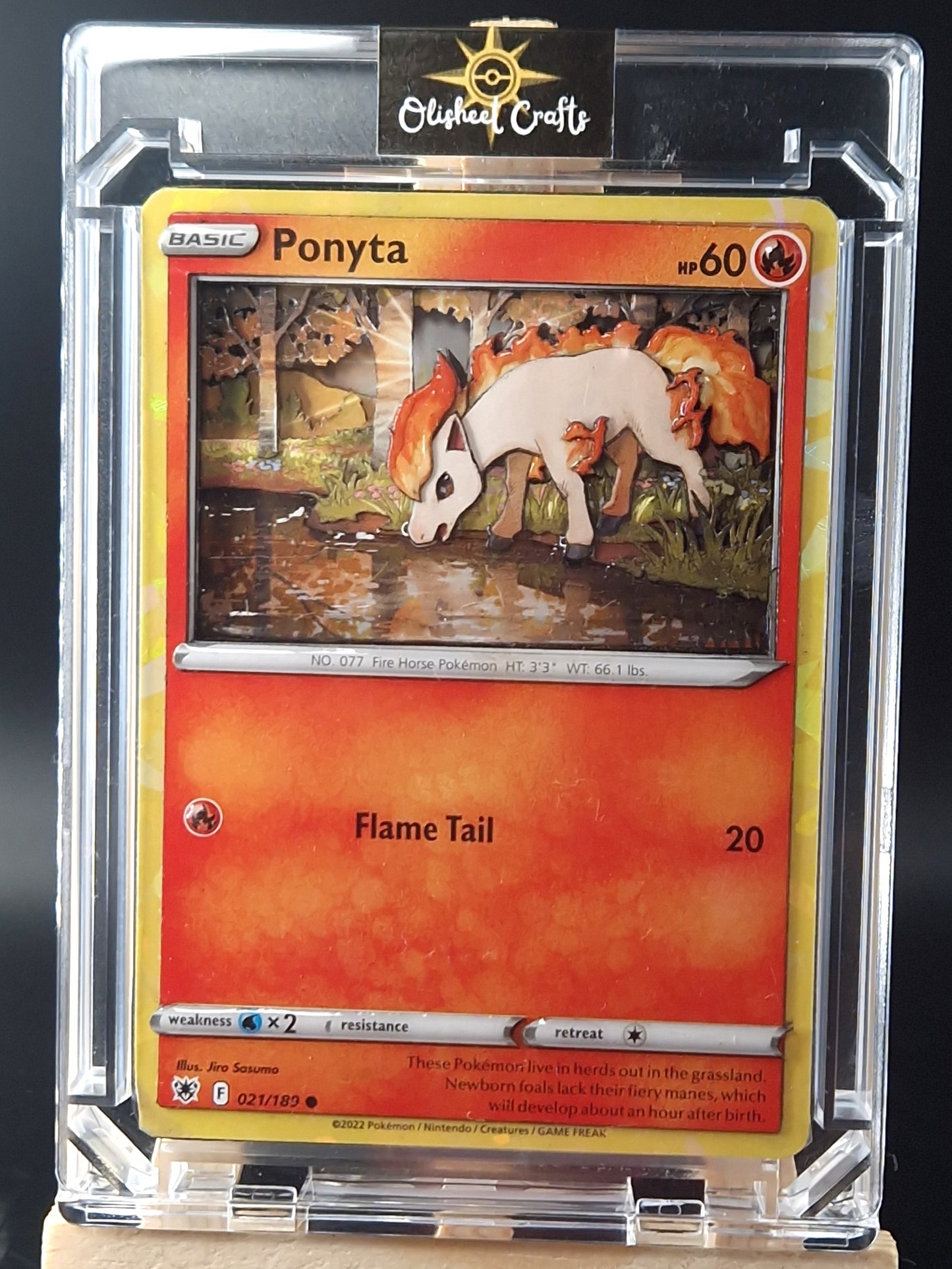 Ponyta, Shadowbox fait main
