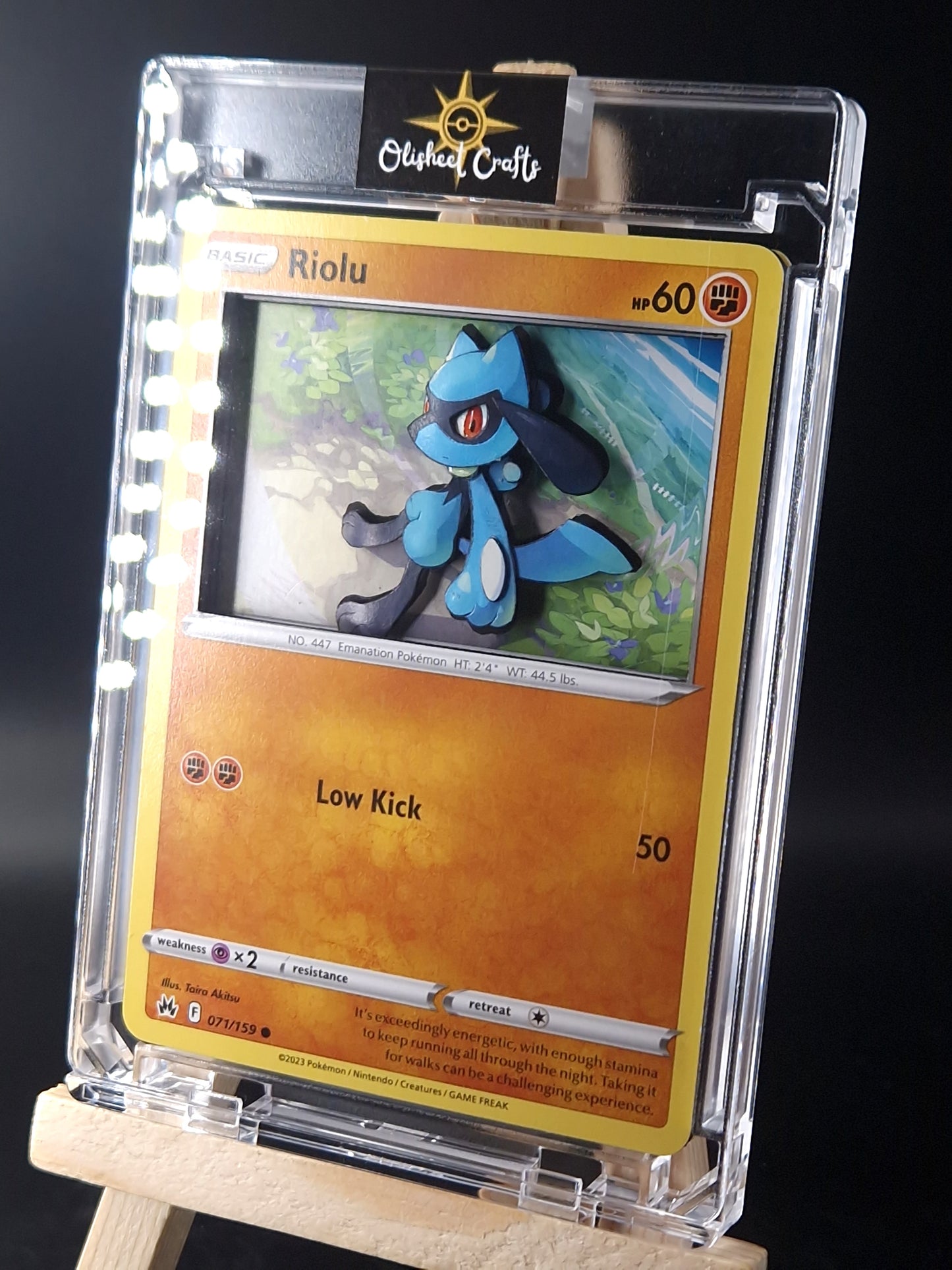 Riolu, Shadowbox Mini fait main