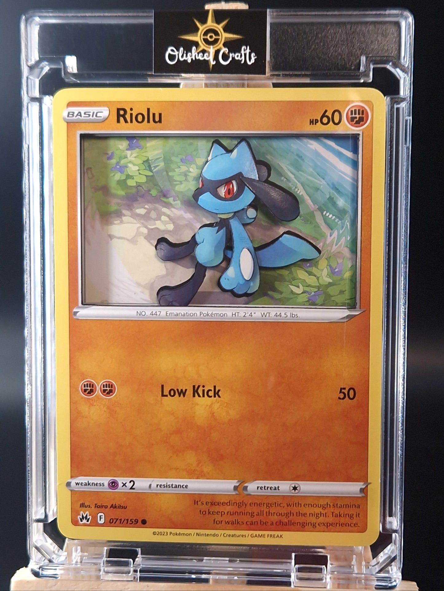 Riolu, Shadowbox Mini fait main