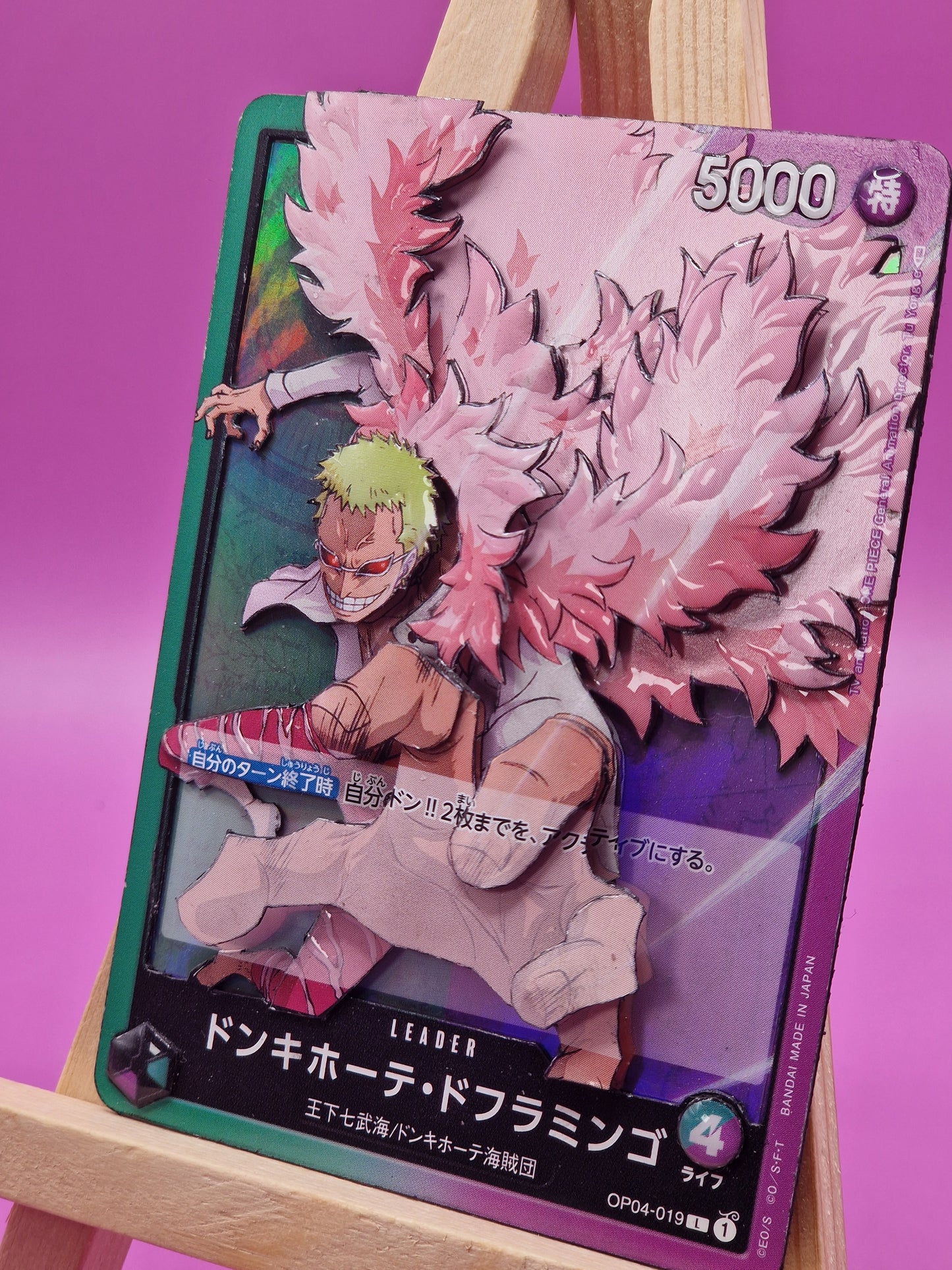 Donquixote Doflamingo (OP04-019), Shadowbox fait main [Adopté]