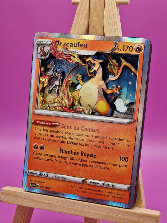 Dracaufeu, Shadowbox fait main [Adopté]