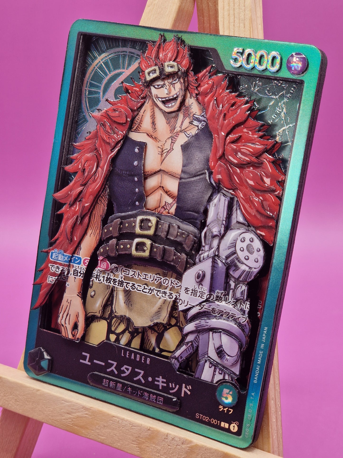 Eustass Kid (ST02-001), Shadowbox fait main [Adopté]