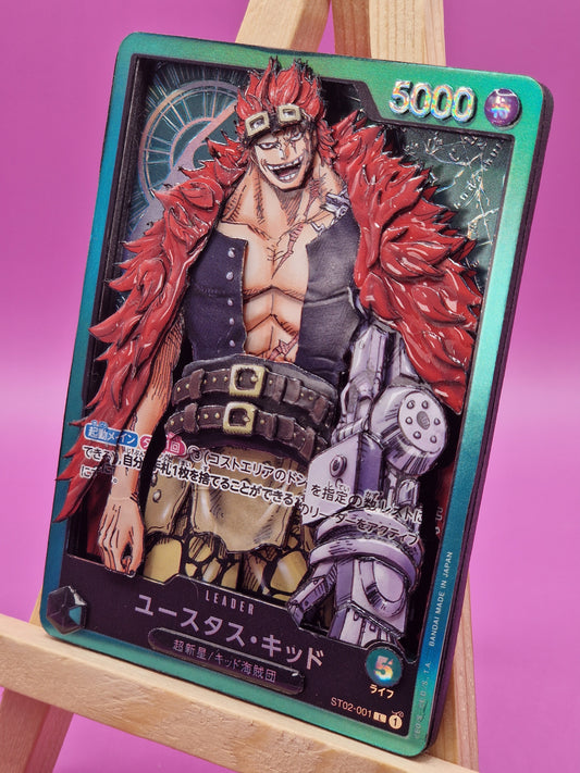 Eustass Kid (ST02-001), Shadowbox fait main [Adopté]