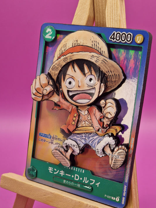 Monkey D. Luffy (P-037), Shadowbox fait main [Adopté]